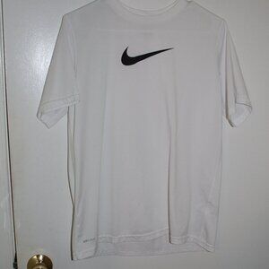 White NIke Dri-Fit Short Sleeve